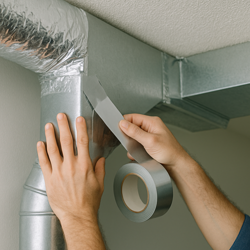 duct sealing at a home