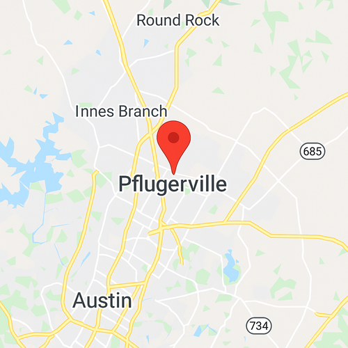 map of pflugerville, tx